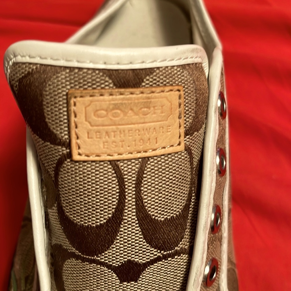 Coach Daisy Appliqué canvas sneakers